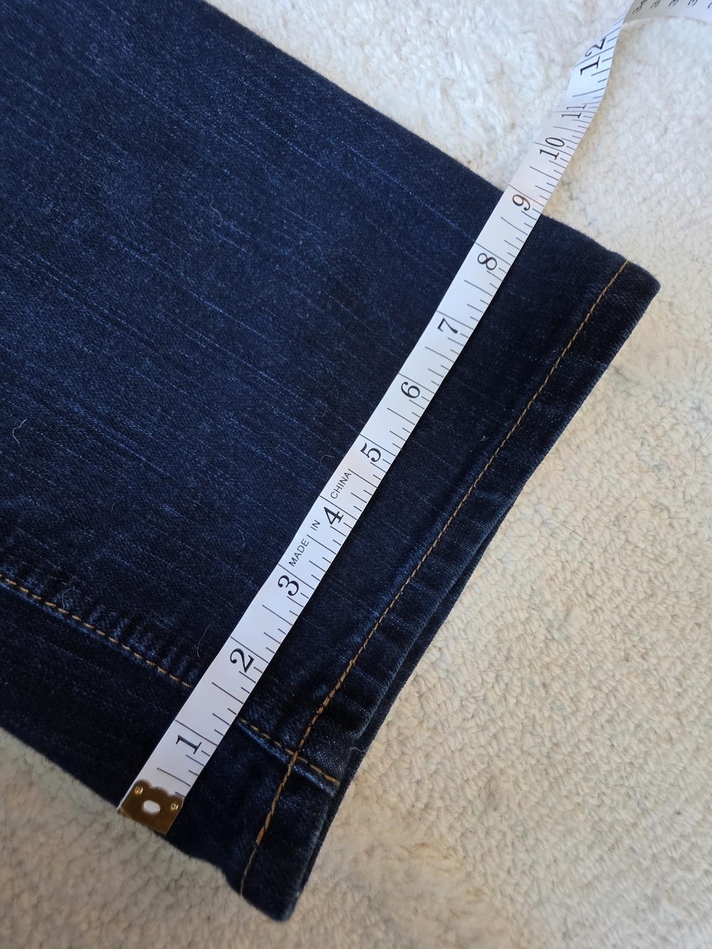 Women's Dark Blue Bootcut Jeans - Picture 9 of 15